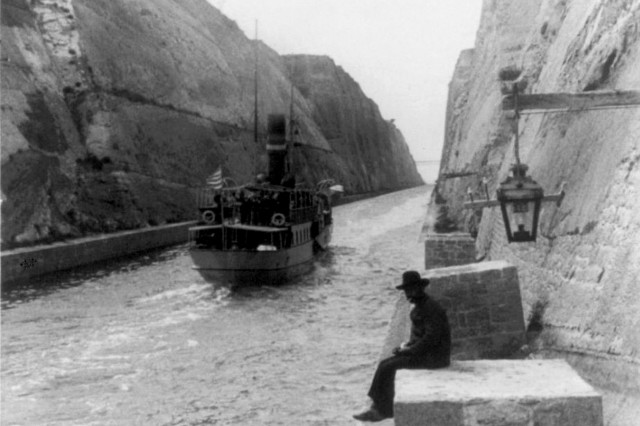 Corinth Canal - Early sailings - Early 20th Century